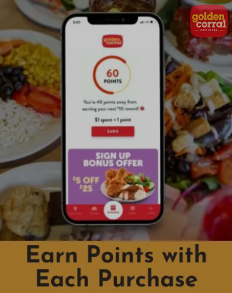 Complete Guide to Golden Corral Rewards 5 points earned